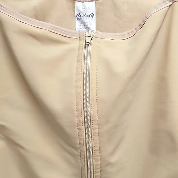 CoCoon Style Womens Zip Front Adjustable Strap Shapewear Bodysuit Size 38 Talla - Picture 2 of 6